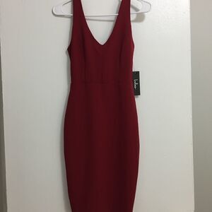 Lulus Sexy Burgundy Bodycon Dress